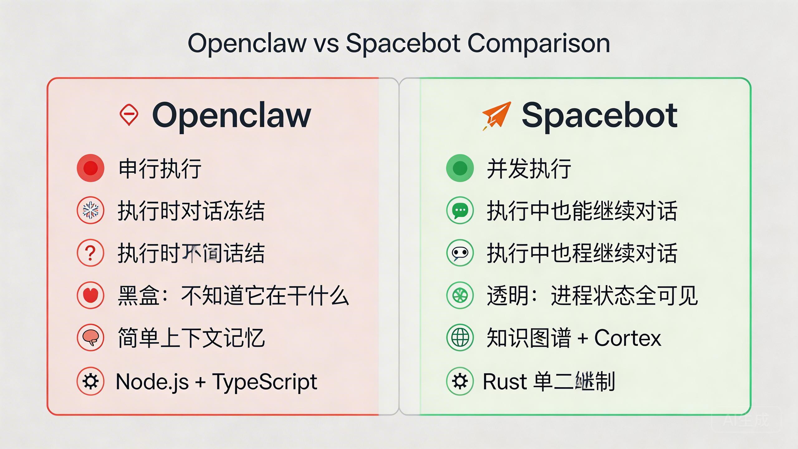 Openclaw vs Spacebot 对比
